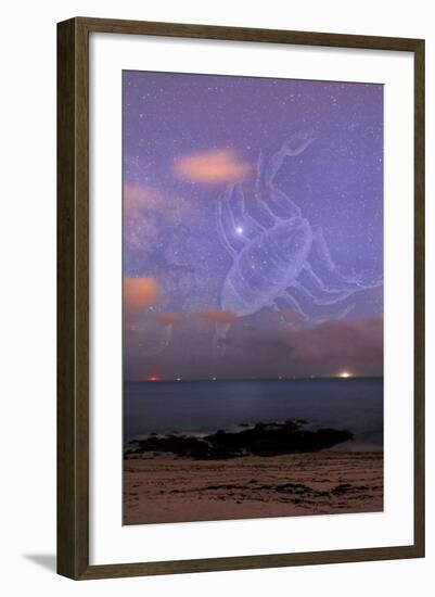 Scorpio In a Night Sky-Laurent Laveder-Framed Premium Photographic Print