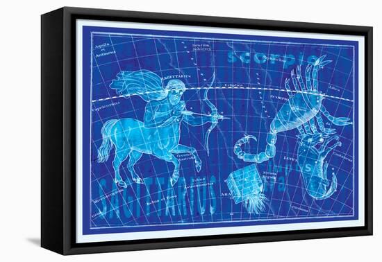 Scorpio, Sagittarius and Lupus-null-Framed Stretched Canvas