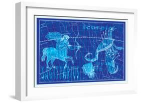 Scorpio, Sagittarius and Lupus-null-Framed Art Print