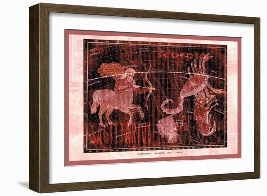 Scorpio, Sagittarius and Lupus-null-Framed Premium Giclee Print