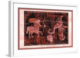 Scorpio, Sagittarius and Lupus-null-Framed Art Print