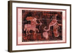 Scorpio, Sagittarius and Lupus-null-Framed Art Print