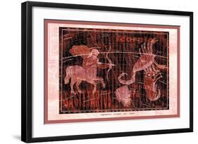 Scorpio, Sagittarius and Lupus-null-Framed Art Print