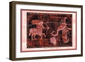 Scorpio, Sagittarius and Lupus-null-Framed Art Print
