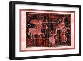 Scorpio, Sagittarius and Lupus-null-Framed Art Print