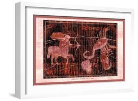 Scorpio, Sagittarius and Lupus-null-Framed Art Print