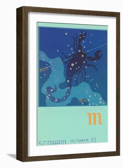 Scorpio, the Scorpion-null-Framed Art Print