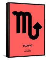 Scorpio Zodiac Sign Black-NaxArt-Framed Stretched Canvas