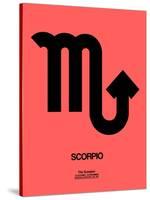 Scorpio Zodiac Sign Black-NaxArt-Stretched Canvas