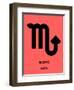 Scorpio Zodiac Sign Black-NaxArt-Framed Art Print