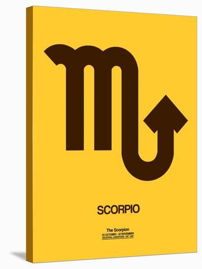 Scorpio Zodiac Sign Brown-NaxArt-Stretched Canvas
