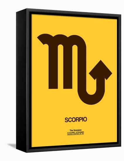 Scorpio Zodiac Sign Brown-NaxArt-Framed Stretched Canvas