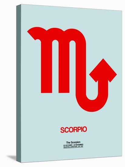 Scorpio Zodiac Sign Red-NaxArt-Stretched Canvas