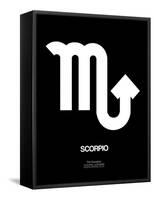 Scorpio Zodiac Sign White-NaxArt-Framed Stretched Canvas