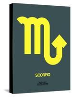 Scorpio Zodiac Sign Yellow-NaxArt-Stretched Canvas