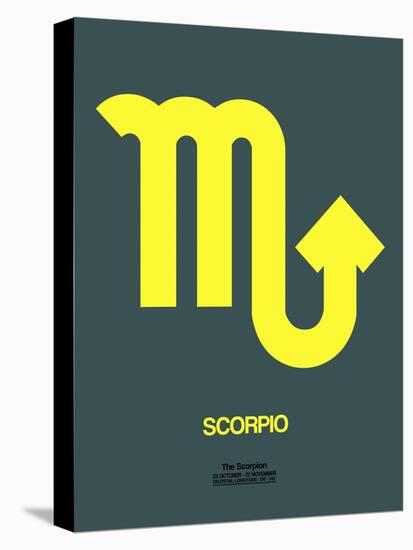 Scorpio Zodiac Sign Yellow-NaxArt-Stretched Canvas