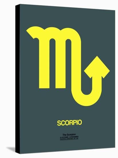 Scorpio Zodiac Sign Yellow-NaxArt-Stretched Canvas