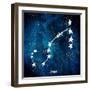 Scorpio-Kat Papa-Framed Art Print