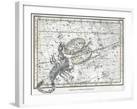 Scorpius and Libra, Zodiac, 1822-Science Source-Framed Giclee Print