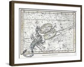 Scorpius and Libra, Zodiac, 1822-Science Source-Framed Giclee Print