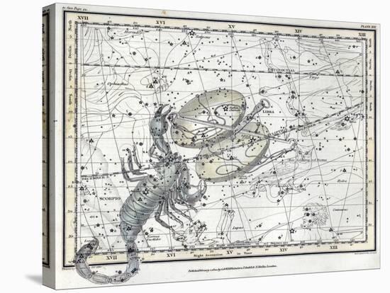 Scorpius and Libra, Zodiac, 1822-Science Source-Stretched Canvas