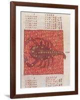 Scorpius Constellation, Zodiac Sign, Ptolemy-Science Source-Framed Giclee Print