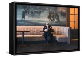 Scorsese at the Plaza, 2014-Max Ferguson-Framed Stretched Canvas