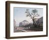 Scotch Church and the Remains of London Wall, 1818-John Varley-Framed Giclee Print