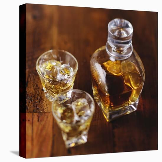 Scotch on the Rocks-George Oze-Stretched Canvas