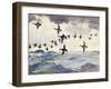 Scoters over Water, 1924 watercolor on paper-Frank Weston Benson-Framed Giclee Print