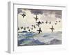 Scoters over Water, 1924 watercolor on paper-Frank Weston Benson-Framed Giclee Print