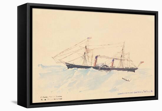 Scotia', a Cunard Steamship, C.1879-80-Henri de Toulouse-Lautrec-Framed Stretched Canvas