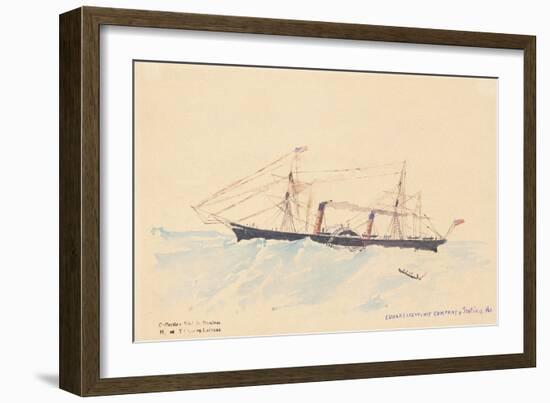 Scotia', a Cunard Steamship, C.1879-80-Henri de Toulouse-Lautrec-Framed Giclee Print