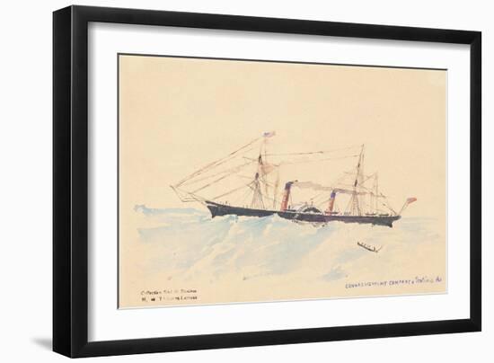 Scotia', a Cunard Steamship, C.1879-80-Henri de Toulouse-Lautrec-Framed Giclee Print