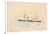 Scotia', a Cunard Steamship, C.1879-80-Henri de Toulouse-Lautrec-Framed Giclee Print