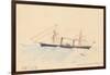 Scotia', a Cunard Steamship, C.1879-80-Henri de Toulouse-Lautrec-Framed Giclee Print