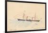 Scotia', a Cunard Steamship, C.1879-80-Henri de Toulouse-Lautrec-Framed Giclee Print