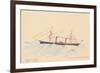 Scotia', a Cunard Steamship, C.1879-80-Henri de Toulouse-Lautrec-Framed Giclee Print