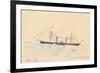 Scotia', a Cunard Steamship, C.1879-80-Henri de Toulouse-Lautrec-Framed Giclee Print