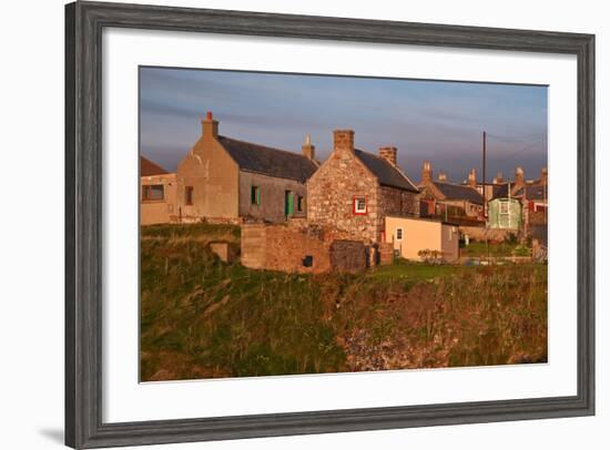 Scotland, Buchan Ness, Houses-Thomas Ebelt-Framed Photographic Print