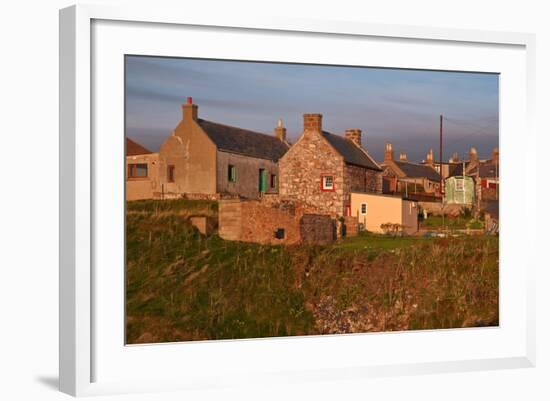 Scotland, Buchan Ness, Houses-Thomas Ebelt-Framed Photographic Print