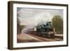 Scotland - Caledonian Railways Highland Express Train View-Lantern Press-Framed Art Print