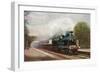 Scotland - Caledonian Railways Highland Express Train View-Lantern Press-Framed Art Print