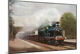 Scotland - Caledonian Railways Highland Express Train View-Lantern Press-Mounted Art Print