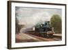 Scotland - Caledonian Railways Highland Express Train View-Lantern Press-Framed Art Print