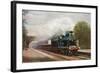 Scotland - Caledonian Railways Highland Express Train View-Lantern Press-Framed Art Print