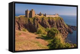 Scotland, Dunnottar Castle-Thomas Ebelt-Framed Stretched Canvas