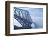 Scotland, Edinburgh, Forth Bridge, Fog-Thomas Ebelt-Framed Photographic Print