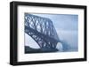 Scotland, Edinburgh, Forth Bridge, Fog-Thomas Ebelt-Framed Photographic Print