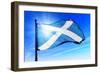 Scotland Flag Waving on the Wind-Flogel-Framed Premium Giclee Print